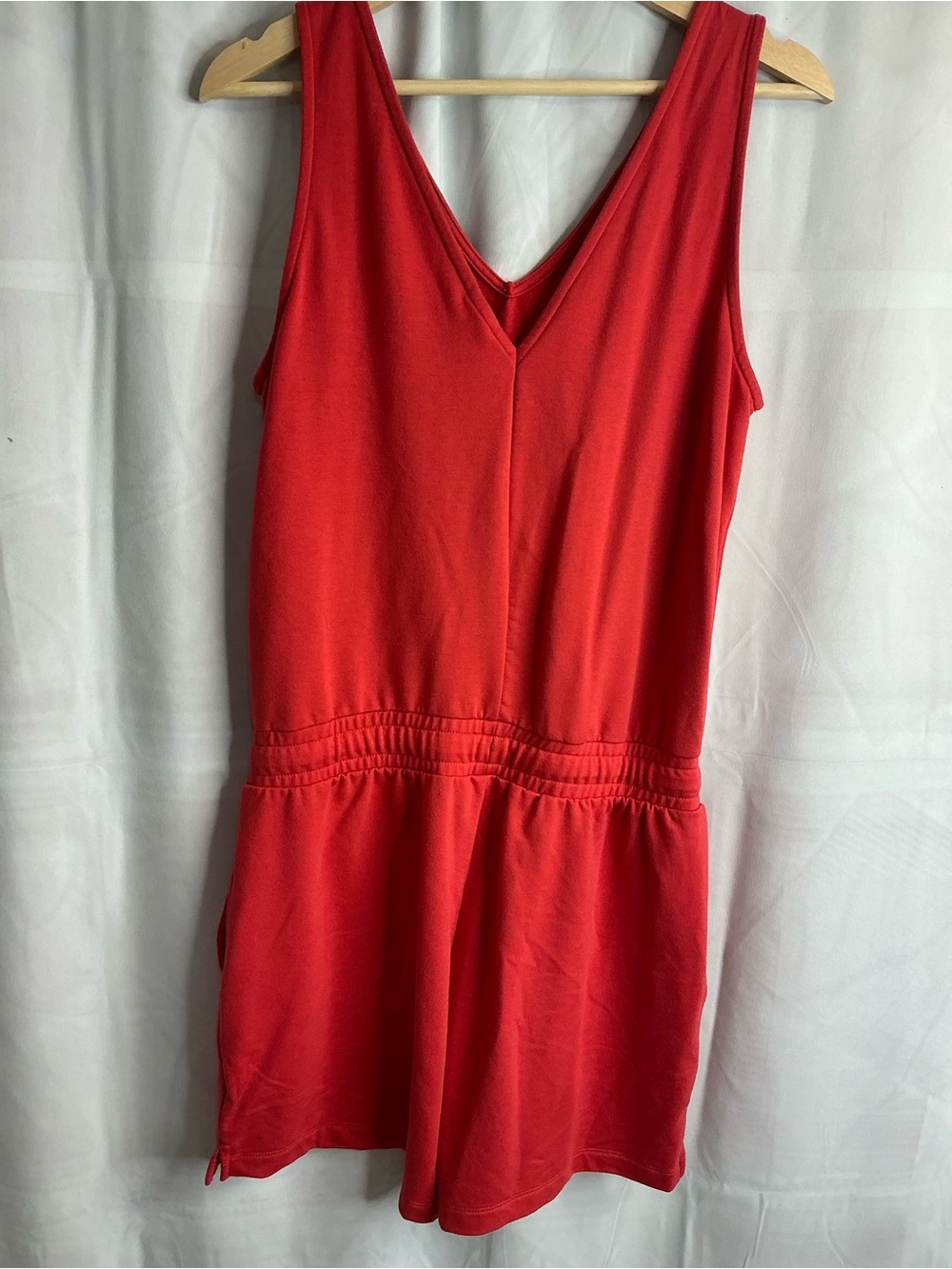 2327 - Lole Red Sleeveless V-Neck Romper - Picture 4 of 10